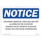 Signmission OSHA Notice, 5" Height, Children Under Jr. High Age Are Not Allowed Sign, 7" X 5", Landscape OS-NS-D-57-L-10583 - alternate 1